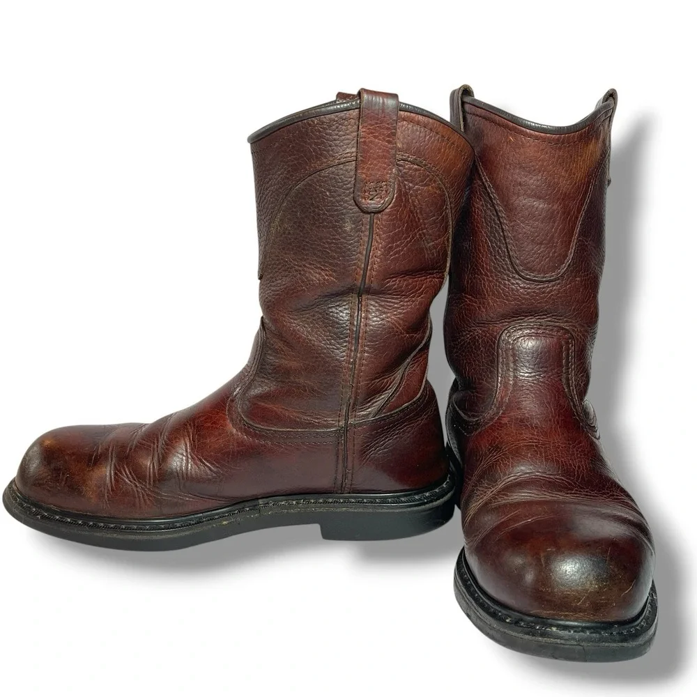 Red Wing Men's Leather  Boots  Style No. 5763 EH Sz. 11.5 M Worn In -Solid Boots